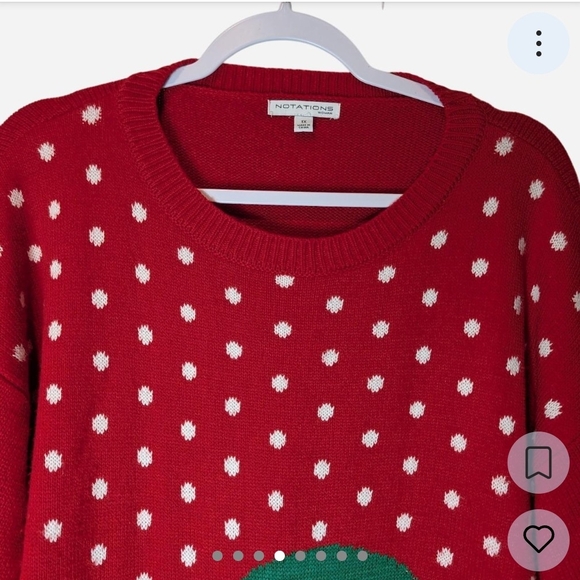 Pre-owned Notations Red Penguin Sweater - Picture 4 of 8